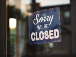 sorry we're closed sign, closed, furlough, covid-19