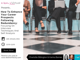 WeAreVirtual, Charlotte Billington & Karina Barnes redundancy webinar featured