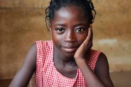 African school girl, period poverty