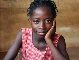 African school girl, period poverty