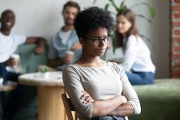 young woman with self-esteem issues, confidence, lack of confidence