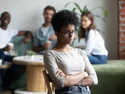 young woman with self-esteem issues, confidence, lack of confidence