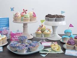 Alzheimers Society's Cupcake Day cake display