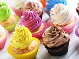 Alzheimers Society's Cupcake Day cake display
