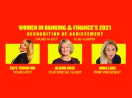 Women in banking and finance's 2021 Recognition of Achievement featured