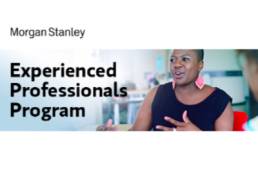 Morgan Stanley Experienced Professionals Program featured