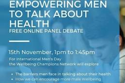 Empowering men to talk about their health event, IMD