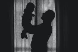 Dad and baby, international men's day, working dad