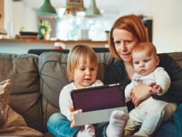 mum with her children