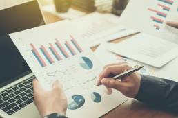 Marketing trends, business woman looking at marketing trends, woman in business