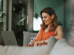 Female entrepreneur, Women in business, woman working on laptop, working from home