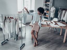 Work wardrobe, women putting together workwear collection
